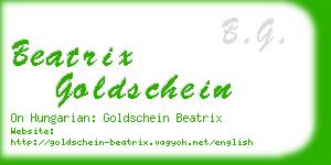 beatrix goldschein business card